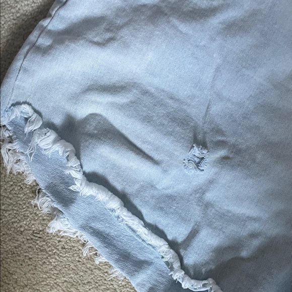 Wild Fable Light Blue Frayed Jean‎ Shorts - Size 18 - Picture 4 of 5